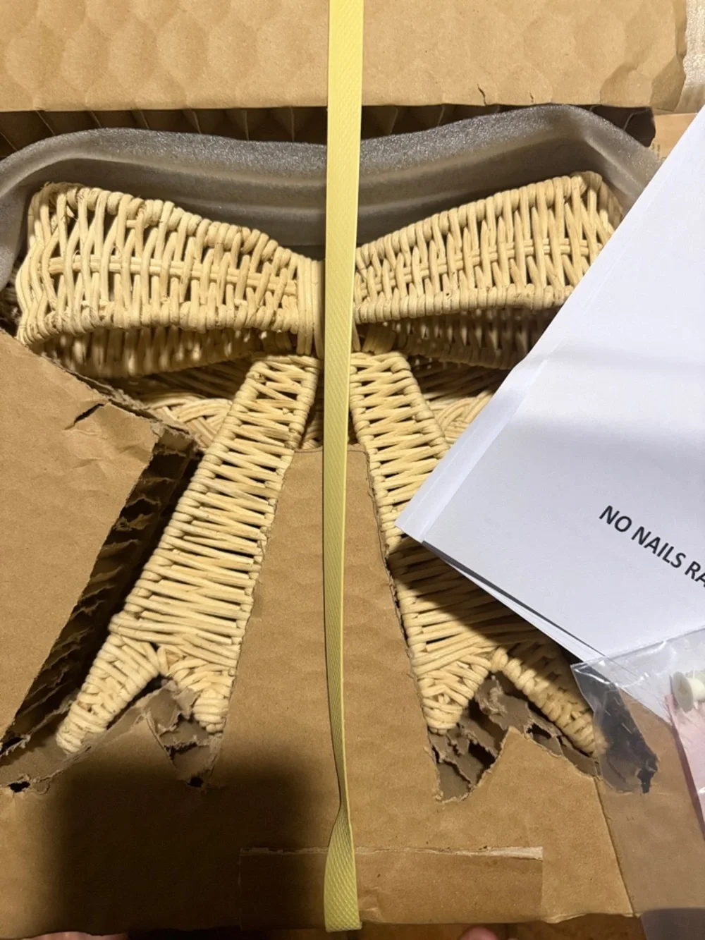 Pottery Barn Teen Fancy Rattan Bow Mirror BNIB